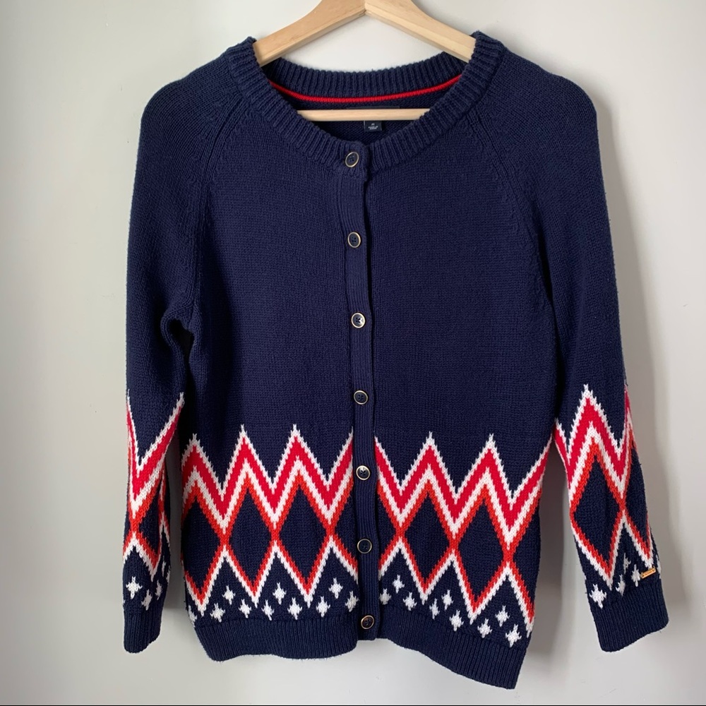 Tommy Hilfiger Button Down Cardigan Sweater Holiday Women’s Size Medium